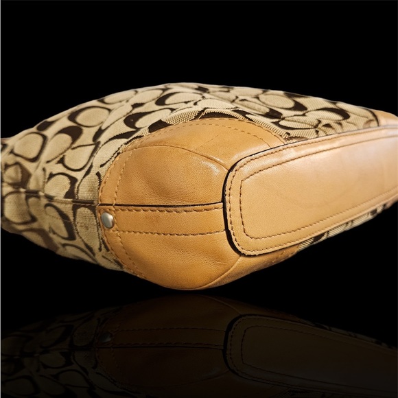 Coach Women's Brown Signature - Adjustable Strap Crossbody Handbag - Picture 4 of 14